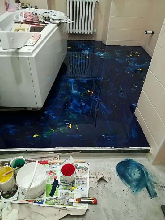 bagno 3D bagno in resina 3D